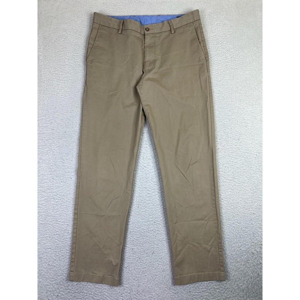 Alton Lane Pants Mens 33 Khaki Tailored Fit Chino‎ Stretch Flat Front Cotton